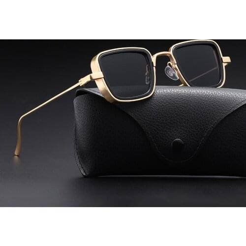 Vintage Steampunk Sunglasses Men 2021 Retro Metal Square Eyewear Trendy Brand Sun Glasses Shades For Women lunette de soleil