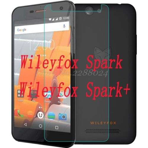 2PCS Smartphone Tempered Glass 9H Explosion-proof Protective Film Screen Protector mobile phone for Wileyfox Spark+ / Spark