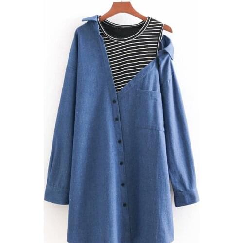 Winter dresses women 2018 trending styles denim jean dresses casual streetwear ladies female winter autumn dress 2018 FF1463