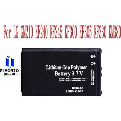100% Brand new High Quality 800mAh LGIP-330G Battery For LG GM210 KF240 KF245 KF300 KF305 KF330 KM380 Mobile Phone