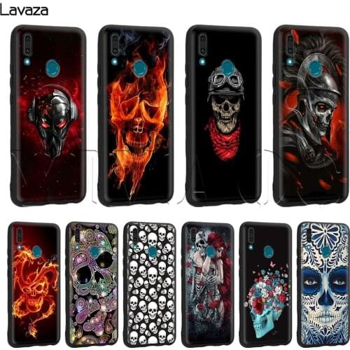 Skull 3D Case for Huawei Mate 30 Honor 8A 20S Nova 6 7 SE View 20 9X P20 Y9 5i P Smart Z Prime Plus Lite Pro