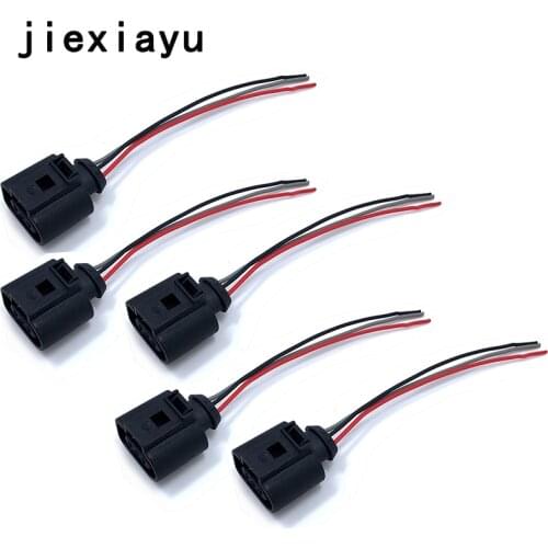 5PCS For A6 C6 A4 B6 B7 Q7 TT A8 D3 Passat B5 B7 CC Touareg Oil Level Sensor Plug Wiring Cable Socket 3B0 973 703 G 3B0973703G