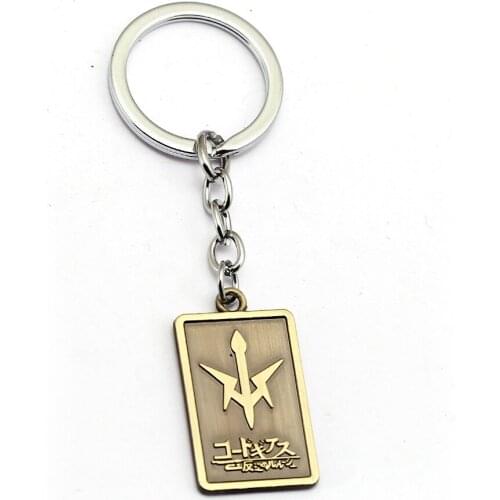 CODE GEASS Lelouch of the Rebellion Keychain Key Ring Holder Men Car Women Bag Key Chain Pendant Chaveiro Japanese Anime Jewelry