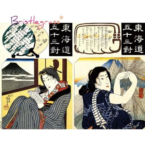 BRISTLEGRASS Wooden Jigsaw Puzzles 500 1000 Pieces Ukiyoe Utagawa Kuniyoshi Educational Toy Collectibles Japanese Painting Decor