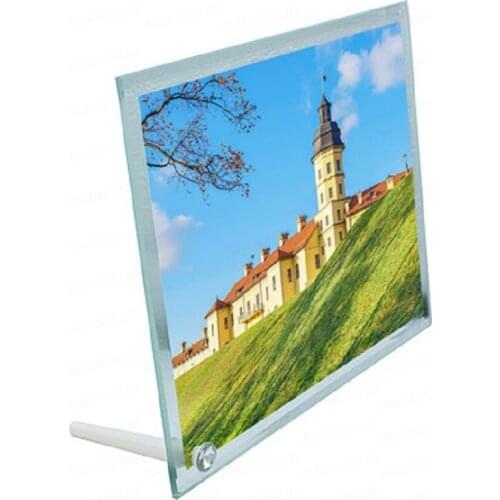 Heat Transfer Glass Photo Frame Crystal Image Photo Frame White Embryo Photo Frame/Personalized Custom Photo Frame