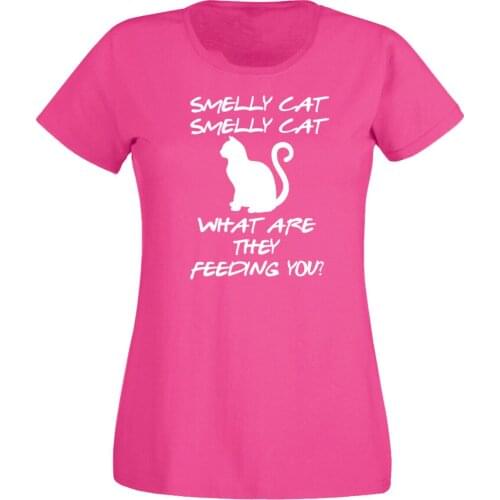 SMELLY CAT T-Shirt Womens friends funny phoebe song ladies top quote gift