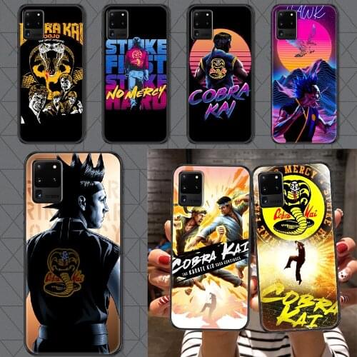 Cobra kai tv Phone case For Samsung Galaxy Note 4 8 9 10 20 S8 S9 S10 S10E S20 Plus UITRA Ultra black fashion back painting