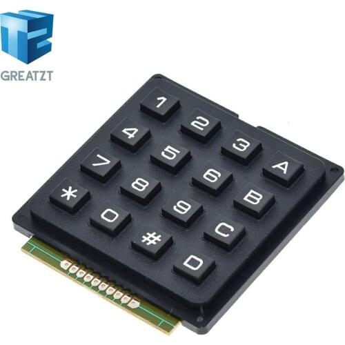 GREATZT 4x4 Matrix Array 16 Keys 4*4 Switch Keypad Keyboard Module for Arduino
