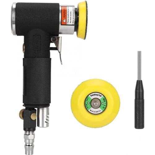 Mini Air Angle Sander 90 Degree Pneumatic Polishing Grinding Machine With 2Pcs Sanding Pad Air Angle Polisher Power Tool
