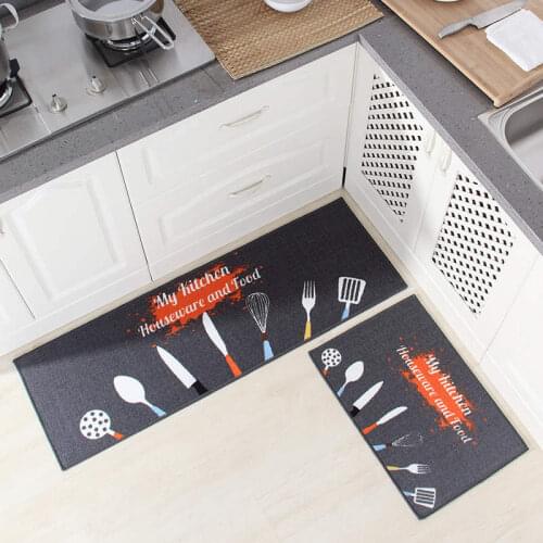 Cartoon Long Oil-absorbing Kitchen Mat Bath Absorbent Anti-Slip Rugs Household Bedroom Living Room Carpet Home Entrance Doormat
