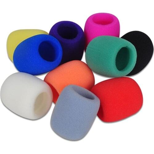 1pc Multi-color Sponge Microphone Set Replacement Foam DJ Stage Windshield Wind Shield Cover Thick Washable