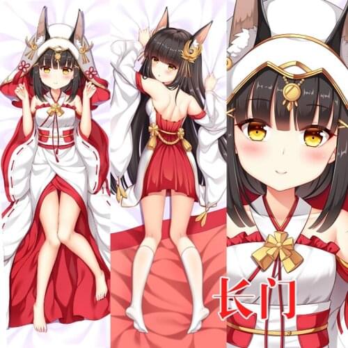 Anime Game Azur Lane Nagato Sexy Dakimakura Hugging Body Pillow Case Otaku Pillowcase Cushion Cover Bed linings Xmas Gifts YM