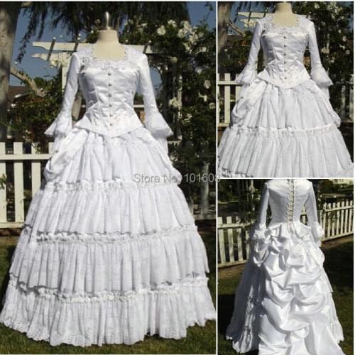 2017 new Victorian Corset Gothic/Civil War Southern Belle Ball Gown Dress Halloween dresses US 4-16 R-090