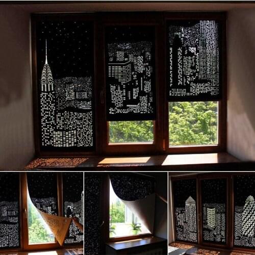 Hollow Outdoor Indoors Pergola Darkening Curtain Cloth Distinctly Starry Sky Suitable for Bedrooms Guest Seats Study Rooms J99S