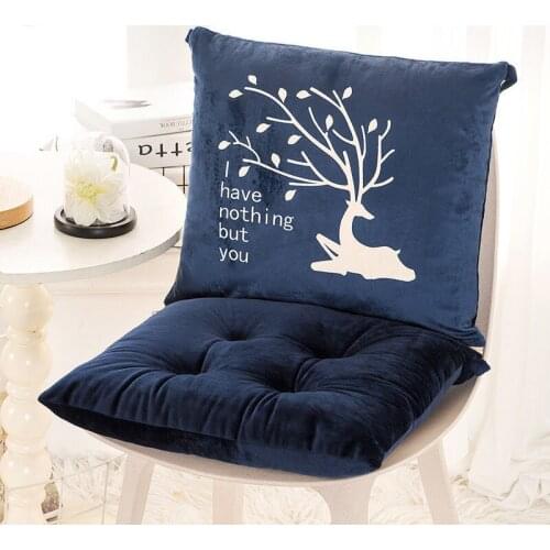 Chairs Seat Cushions 2 In 1Pillow Cushion Velvet Non Slip Cartoon Cat Print Home Decor Sofa Car Seat Pad Mat Kid Girl Gift