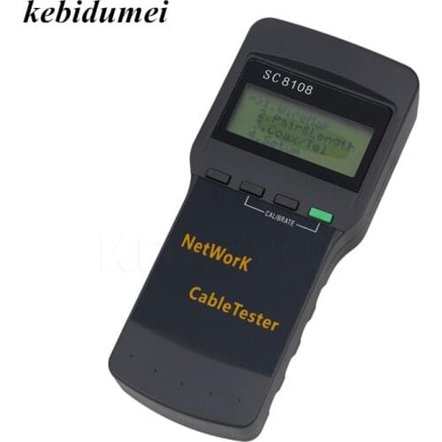 SC8108 Portable LCD Network Tester Meter&LAN Phone Cable Tester & Meter With LCD Display RJ45 Free Shipping