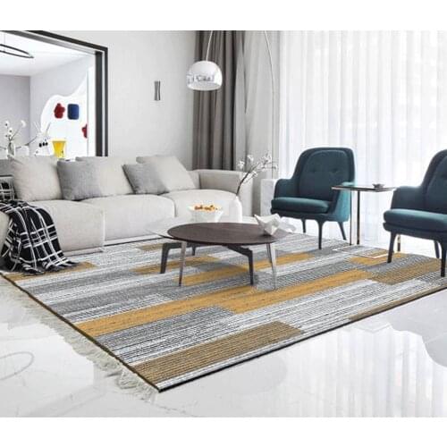 Modern minimalist geometric overlay pattern bedroom living room carpet floor wallpaper for bathroom waterproof