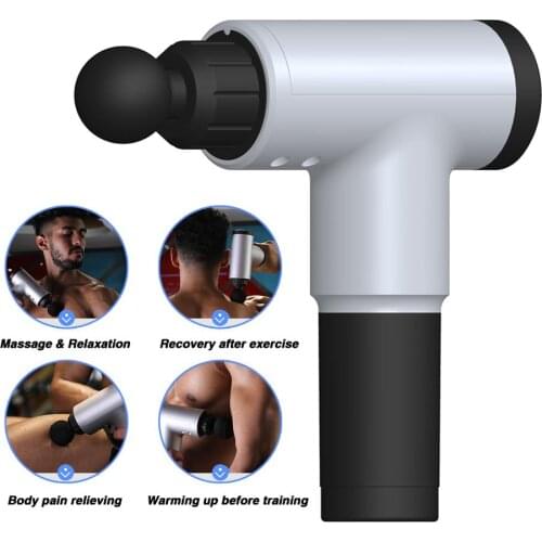 High frequency 4 Heads Fascial Gun Deep Body Sport Therapy Muscle Pain Relief Body Shaping Slimming Massage Gun Body Massager