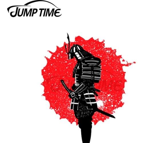 Jump Time 13 x 10.8cm For Samurai Bushido Japanese Funny Car Stickers DIY Sticker Waterproof Repair Decal Custom Printing