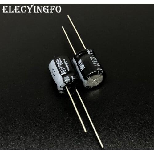 10pcs/100pcs 1000uF 10V NICHICON HM Series Low Impedance 10x12.5mm 10V1000uF Motherboard Capacitor