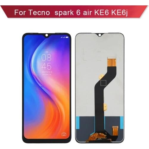 Wholesale Full Display For Tecno Spark 6 Air KE6 LCD Screen And Touch Digitizer Assembly Ke6j LCD Replacement Phone Parts