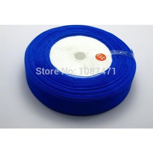 50 Yards handmade accessories diy supplies3/4" Royal Blue Wedding Crafts Sheer Organza Ribbon Decorative