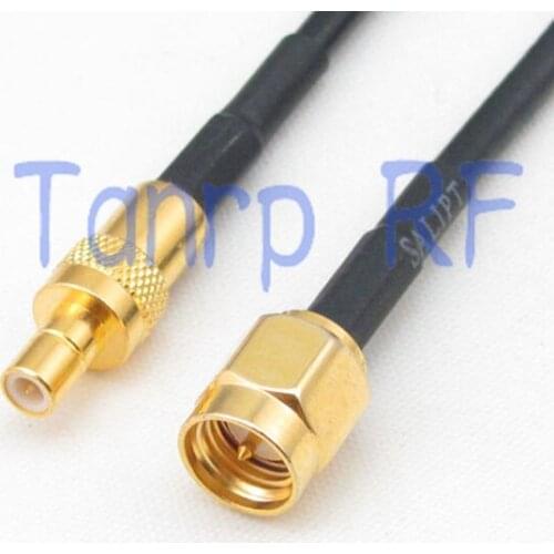 6in SMB male plug to SMA male plug RF connector adapter 15CM Pigtail coaxial jumper RG174 extension cord cable