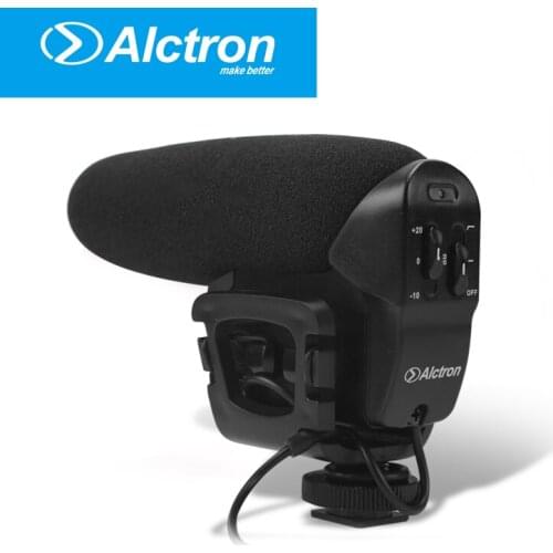 Alctron VM-6 Shotgun DV Stereo Recording Interviews MIC Microphone for Canon Nikon Any DSLR Camera DV Video Camcorder