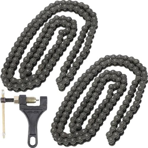 Motoforti 1pcs 132 Link 420 Chain with Chain Breaker for 110CC 125CC Dirt Pit Bike ATV Scooter Bike Quad Go Kart