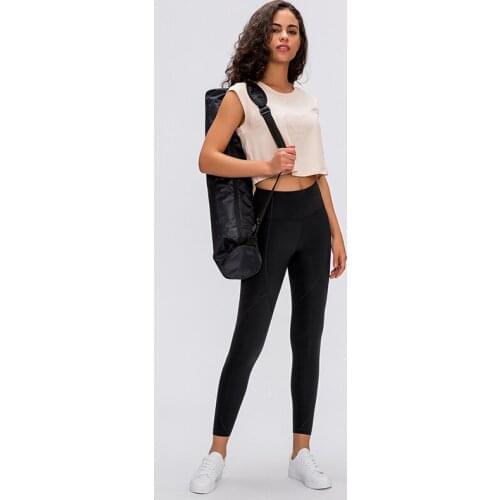 Black Leggings Yoga Pants Color Passion Joggers with Pockets Naked-feel Women Sweatpants Brushed Women Track Pant Squat Proof