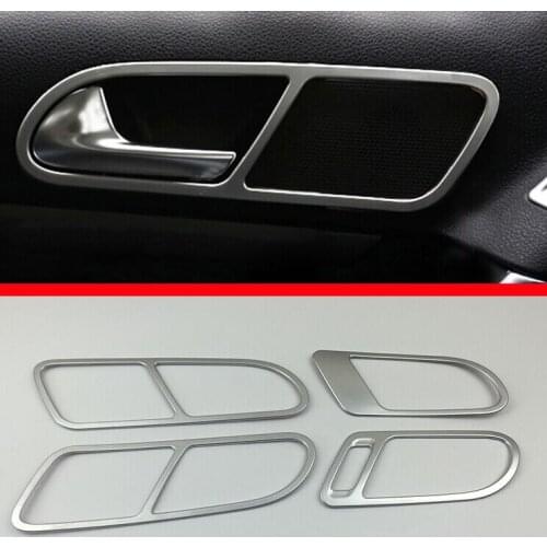For Volkswagen VW TIGUAN 2010-2016 ABS Pearl Chrome Inside Interior Door Handle Cover Trim