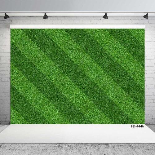 Grassland Stripe Football Field Photography Backgrounds Custom Backdrop Photo Studio for Children Baby Sports Party Photocall