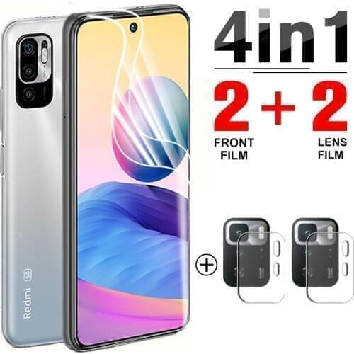 4 in 1 Hydrogel Film for Xiaomi Redmi Note 10 Pro 5G Screen Protector Protective film For Redmi Reme Note 10 10S film not glass