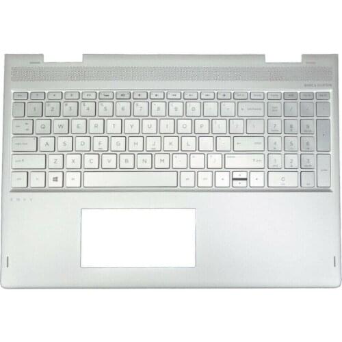 JIANGLUN Used For HP 15-BP 15M-BQ Palmrest Top Case with Keyboard TPN-W127 Silver