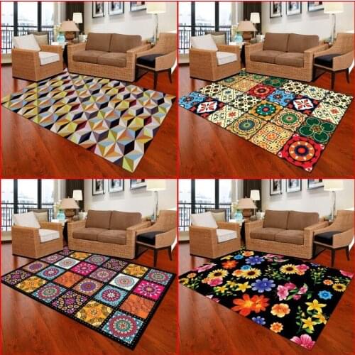 Nordic Style Print Carpet Bedroom Cloakroom Decor Carpets For Living Room Doormat Coffee Big Rugs Area Study Bedside Table Room