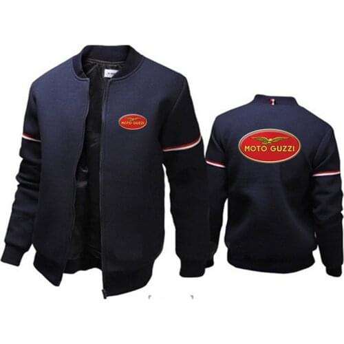 Spring Autumn Moto Guzzi 2021 New Mens Print Comfortable Casual Jacket Round Neck Jacket Fashion Hip Hop Sports High Street Tops