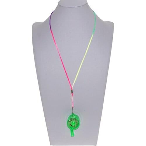 Hot 6*3cm multi color LED flashing whistle blinking Bar whistle light kids toys for party favors 30pcs/lot