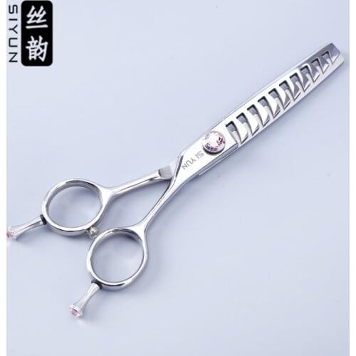 SI YUN 6.0inch(17.00cm) 10teeth WT60 Model Of High Quality Professional Hairdressing Tools Thinning Scissors Salon Scissors