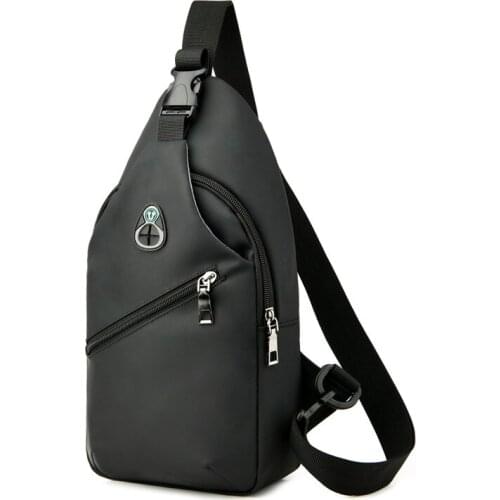 Male Shoulder USB Charging Crossbody Bags Men Waterproof Chest School Summer Short Trip Messengers Bags 2020 New Arrival Fashion