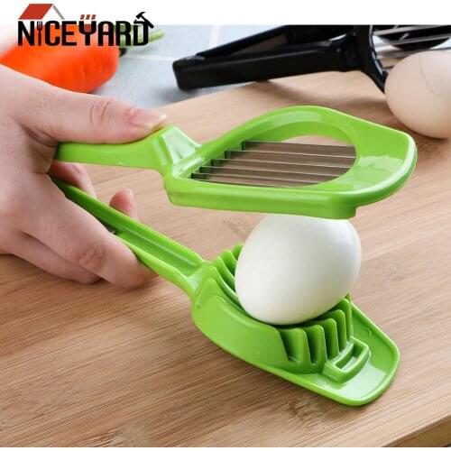NICEYARD Handheld Mushroom Kiwi Divider Tomato Cutter Multifunction Slicing Mould Stainless Steel Egg Split Device Egg Slicer