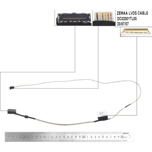 New LCD LED Video Flex Cable For Toshiba Satellite E55 E55T M50-A M50D-A PN:DC02001TL00