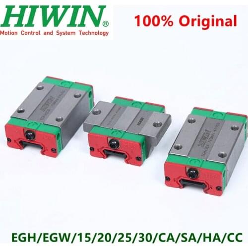 Original HIWIN linear guide block carriage EGH EGW HGL 15 20 25 30 CA SA CC HA EGR HGR linear rail CNC router parts 3D printer