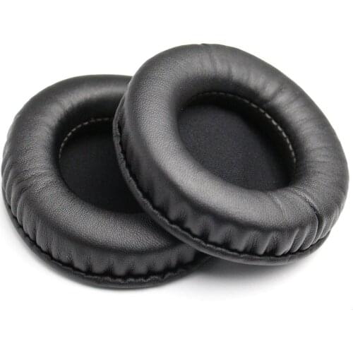 1Pair wire Headphone Ear Pads earphone Headphone Ear Pads Round PU Leather Ear Cushions for 50-110mm Full Size Earpads
