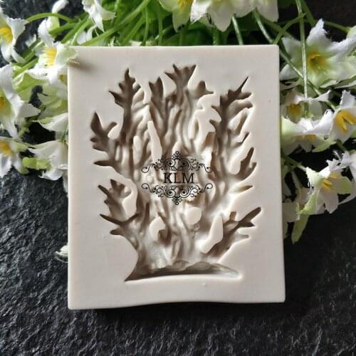 Seaweed silicone mold Marine plant mould Cake decoration tools Hand-baked fondant mould KLM-0074