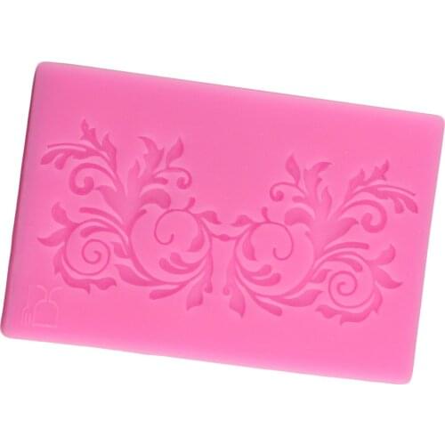 Flower Shape Cake Silicone Mat Sugarcraft Fondant Cake border Decorating Tools Kitchen Baking Silicone Lace Molds