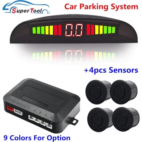 Car Parking Assistance Car Auto Reverse Backup Radar System Parking Sensor Kit Car Vehicle Reversing Radar Alarm/Buzzer Reminder