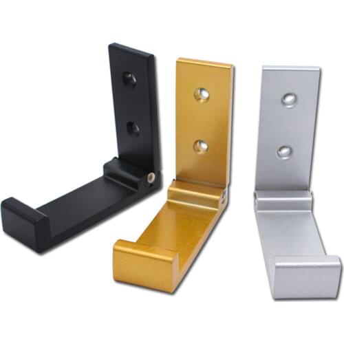 1pcs aluminum alloy Foldable Invisible Wall Hook Folded 90 Degrees Creative Clothes Hook For Bedroom Furniture Hardware