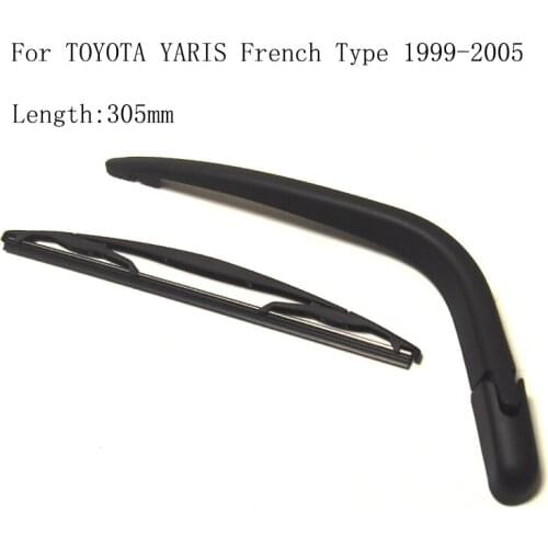 For TOYOTA YARIS French Type 1999-2005 Factory Wholesale Car Rear Window Windshield Windscreen Wiper Arm And Blade 305mm