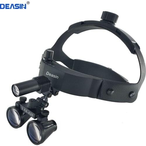 Dental Equipment Surgical Medical Dental Loupes Dental Glasses 3.5X 420mm +LED Head Light Lamp