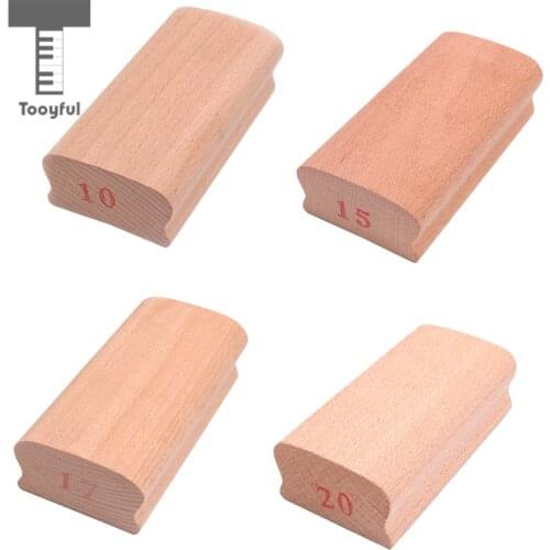 Tooyful Polished Wooden Guitar Fingerboard Fretboard Radius Sanding Block Fret Leveling Tool for Guitarist Luthier Tool